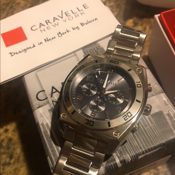Bulova New York Mens Analog Display Caravelle NWT